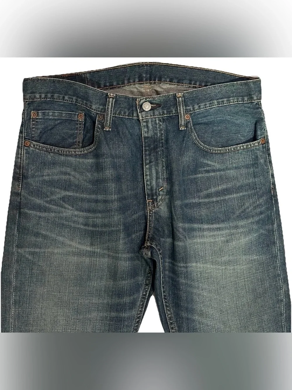 559 LEVIS JEANS 34 X 30 FITS 36 WAIST MENS RELAXED STRAIGHT FIT DISTRESSED
